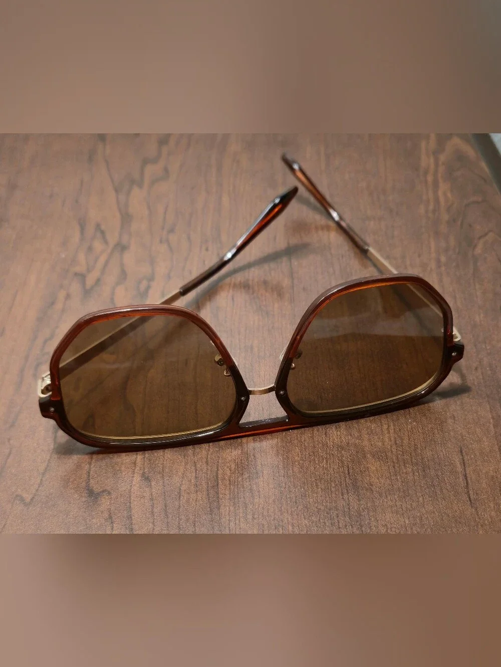 Stradivarius Tortoiseshell Brown Geometric 